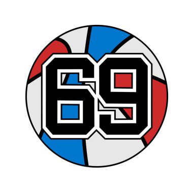 68 numaralı basketbol sembolü.