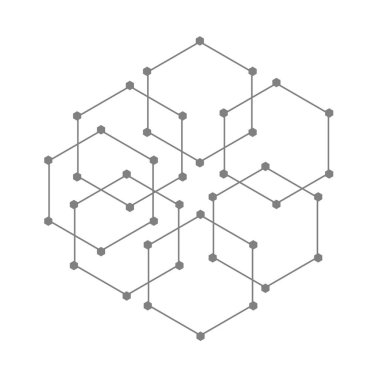Pentagon figürleri arkaplan vektör çizimi