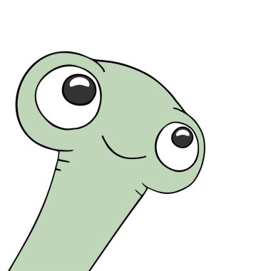 Komik uzaylı çizim vektör çizimi tasarımı 