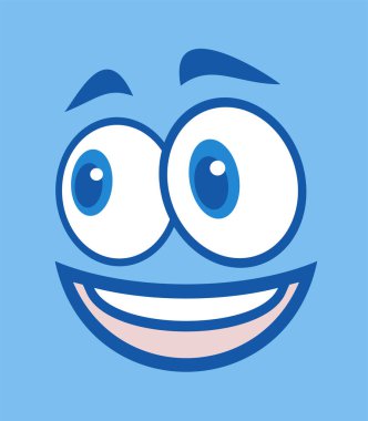 komik karikatür yüz vektör çizimi