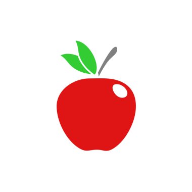 düz meyve ikonu vektör illüstrasyonu