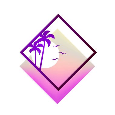 Güzel bir yaz sembolü tasarımı