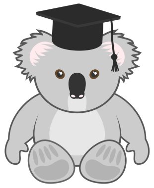 Koala çalış, vektör illüstrasyonu 