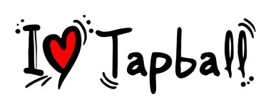 Tapball aşk vektör illüstrasyonu