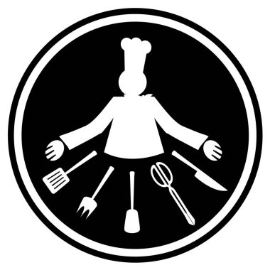 Şef için vektör grafik tasarımı