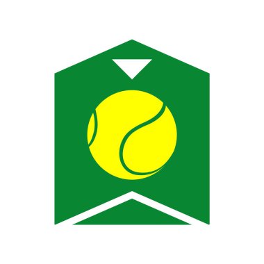 Tenis sembolü tasarımı, vektör illüstrasyonu 