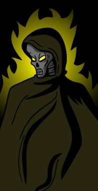 İblis vektör illüstrasyonunu kapat