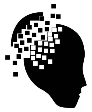 Kafatası oluşturma vektörü çizimi