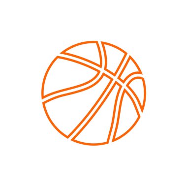 cool basketbol ikonu vektör illüstrasyonu 