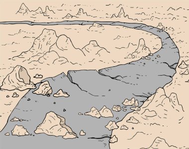 Apocalypse yol vektör çizimi 