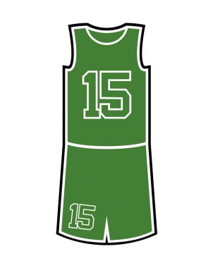 Sepet tekdüze vektör illüstrasyonu