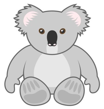Ayı koala vektör illüstrasyonu