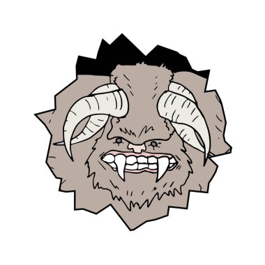 Yaratıcı yaratık vektör çizimi