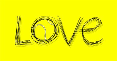 Aşk sembolü vektör illüstrasyonu