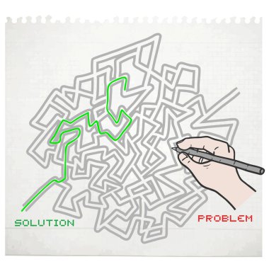 Labirent vektör resimlemesini çiz