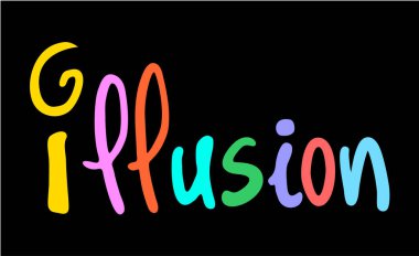 renk illüzyonu işaret vektör illüstrasyonu