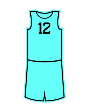 Sepet tekdüze vektör illüstrasyonu