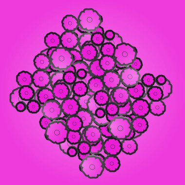 Yaratıcı dekoratif mozaik vektör çizimi