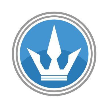 taç simgesi vektör illüstrasyonu