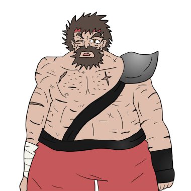 barbar simge vektör illüstrasyonu