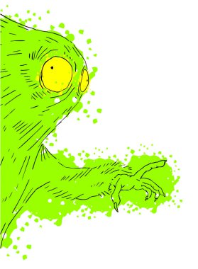 Sanat karakteri vektör çizimi