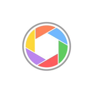 Deklanşör kamerası vektör illüstrasyonu