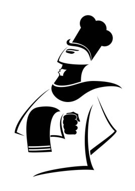 Şef simge vektör illüstrasyonu