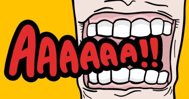 İleti sunucu illüstrasyonu