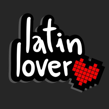 Latin sevgili vektör illüstrasyonu