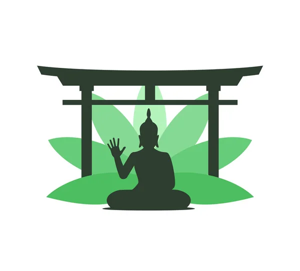 Ontwerp Van Budha Illustratie Vector — Stockvector