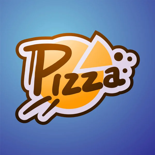 Pizza Icono Vector Ilustración — Vector de stock