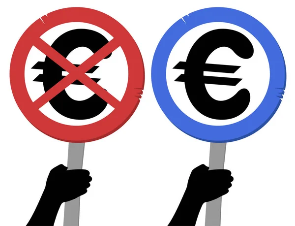 Illustrazione Del Vettore Monetario Europeo — Vettoriale Stock