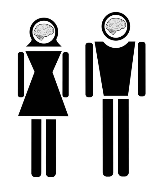 Διανυσματική Απεικόνιση Ενός Άνδρα Και Μιας Γυναίκας — Διανυσματικό Αρχείο