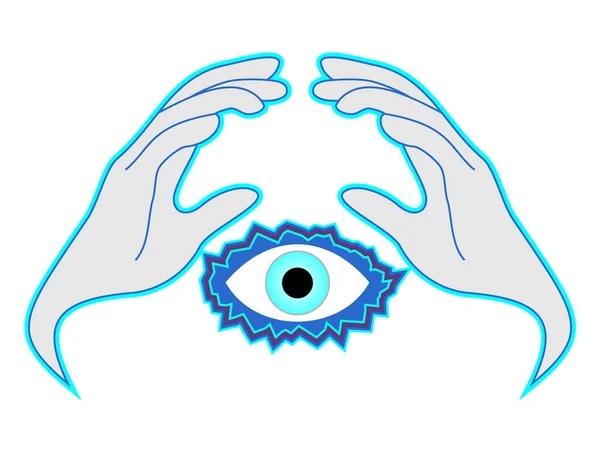 Ojo Icono Vector Ilustración — Vector de stock