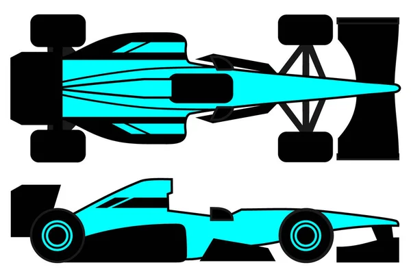 Carro Corrida Vetor Ilustração —  Vetores de Stock