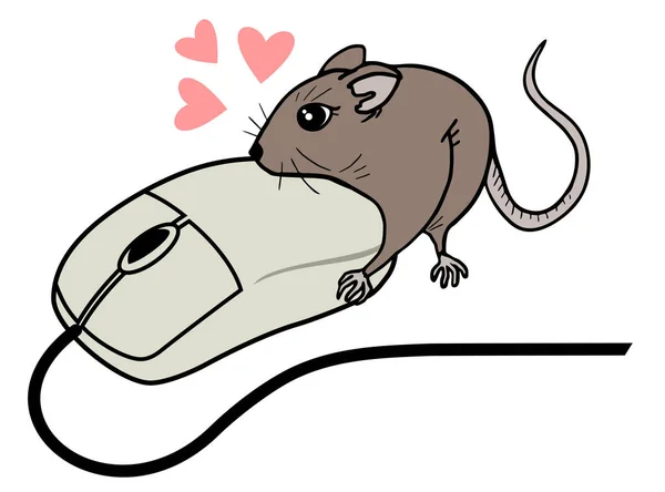 Mouse Heart — Archivo Imágenes Vectoriales