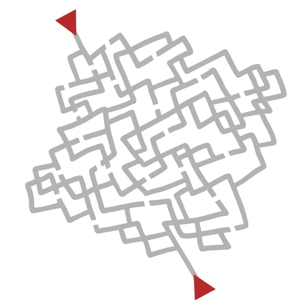 Maze Mess Vector Illustration — Vetor de Stock