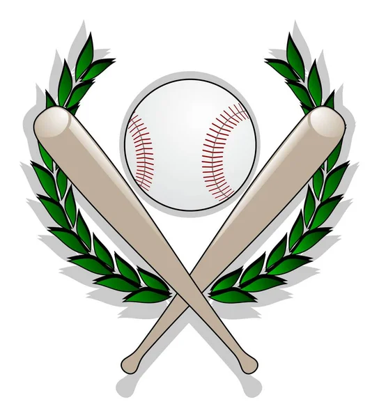 Baseball Labda Rajzfilm Vektoros Illusztráció Grafikai Tervezés — Stock Vector