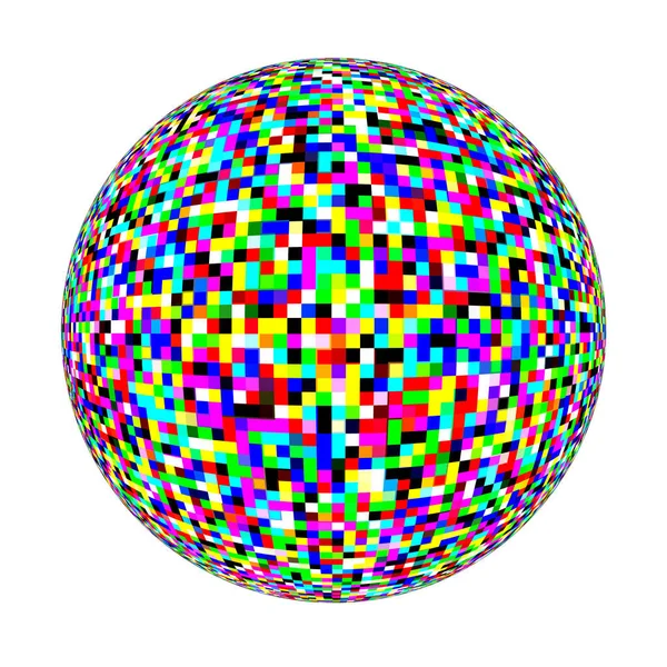 ピクセルカラーバブルベクトル図 — ストックベクタ