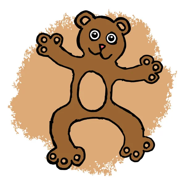 かわいいクマのベクトル イラスト — ストックベクタ