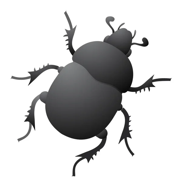 Vector Illustration Cartoon Beetle — Stock Vector