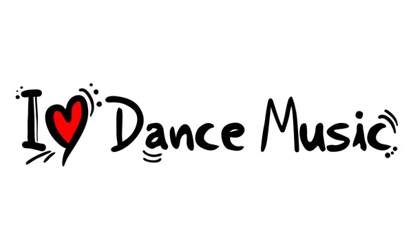 Танцювальний Музичний Стиль Любові — стоковий вектор