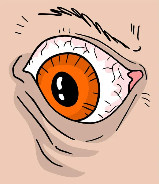 Vector Illustration Background Eye — Vettoriale Stock