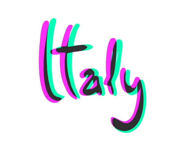 Italie Illustration Vectorielle Symbole Visuel — Image vectorielle