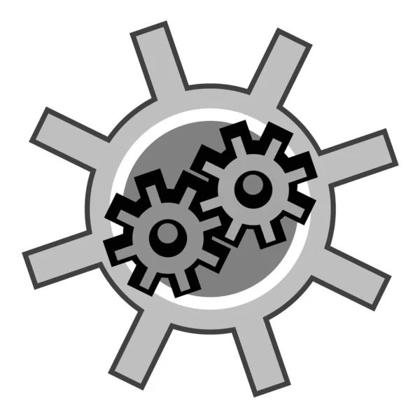 Getriebemotor Symbol Vektor Illustration — Stockvektor