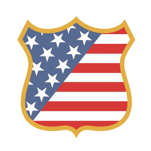 American Flag Design Vector Illustration Eps10 Graphic — Stock Vector
