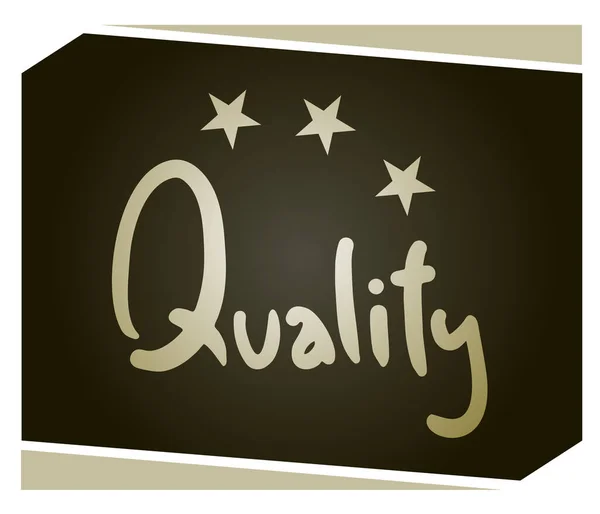 Emblem Quality Vector Illustration — Stock Vector