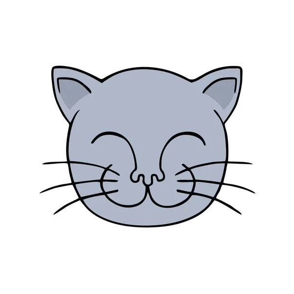 Rolig Katt Vektor Illustration — Stock vektor