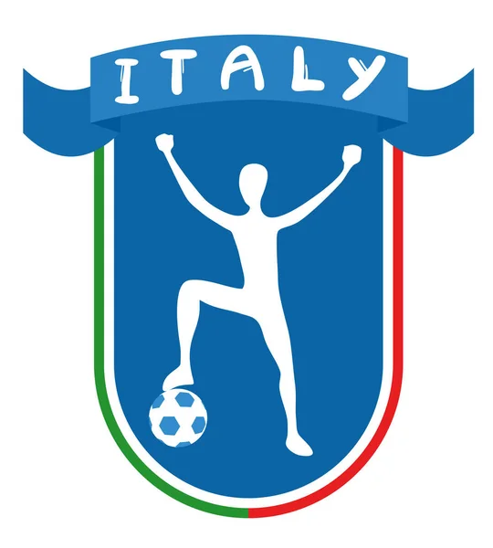 Italie Illustration Vectorielle Football — Image vectorielle