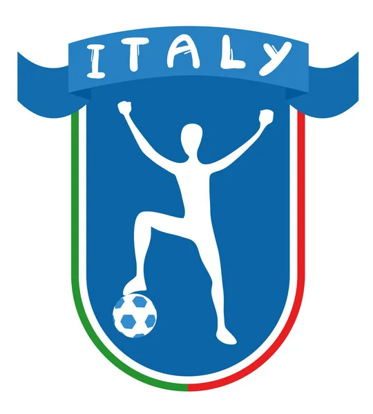 Italië Voetbal Vector Illustratie — Stockvector